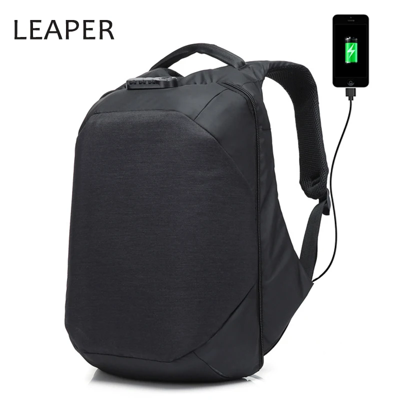 LEAPER мужские рюкзаки Bolsa Mochila для путешествий Оксфорд 15 6 ноутбука Противоугонный