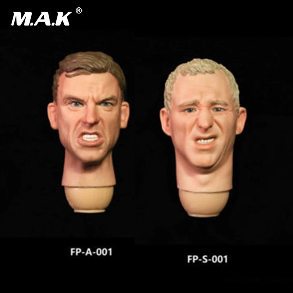 

1/6 Scale Male Head 1:6 Facepoolfigure FP-A-001/ FP-S-001 Men Expression Head Sculpt F 12" Male Body