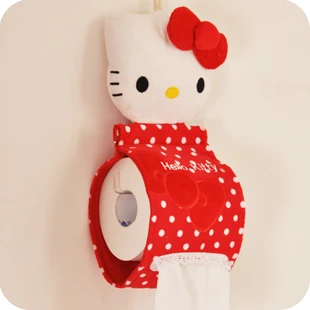 Мультяшная посылка для дома и ванной комнаты hello kitty, оригинальная коробка для салфеток, полотенец, салфеток, бумажная сумка для туалета, подвесная сумка