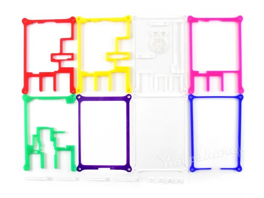 Waveshare Raspberry Pi Rainbow Case, Type C, Raspberry Pi