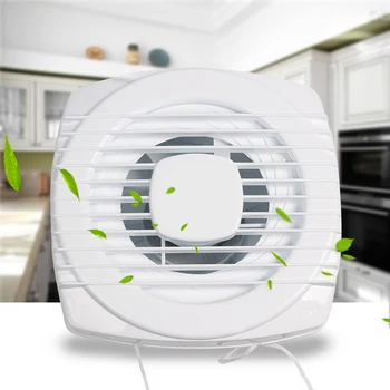 

Mini Fan White Exhaust Fan Ventilation Blower Window Wall Mini Air Conditioning Appliances For Kitchen and Bathroom and Toilet