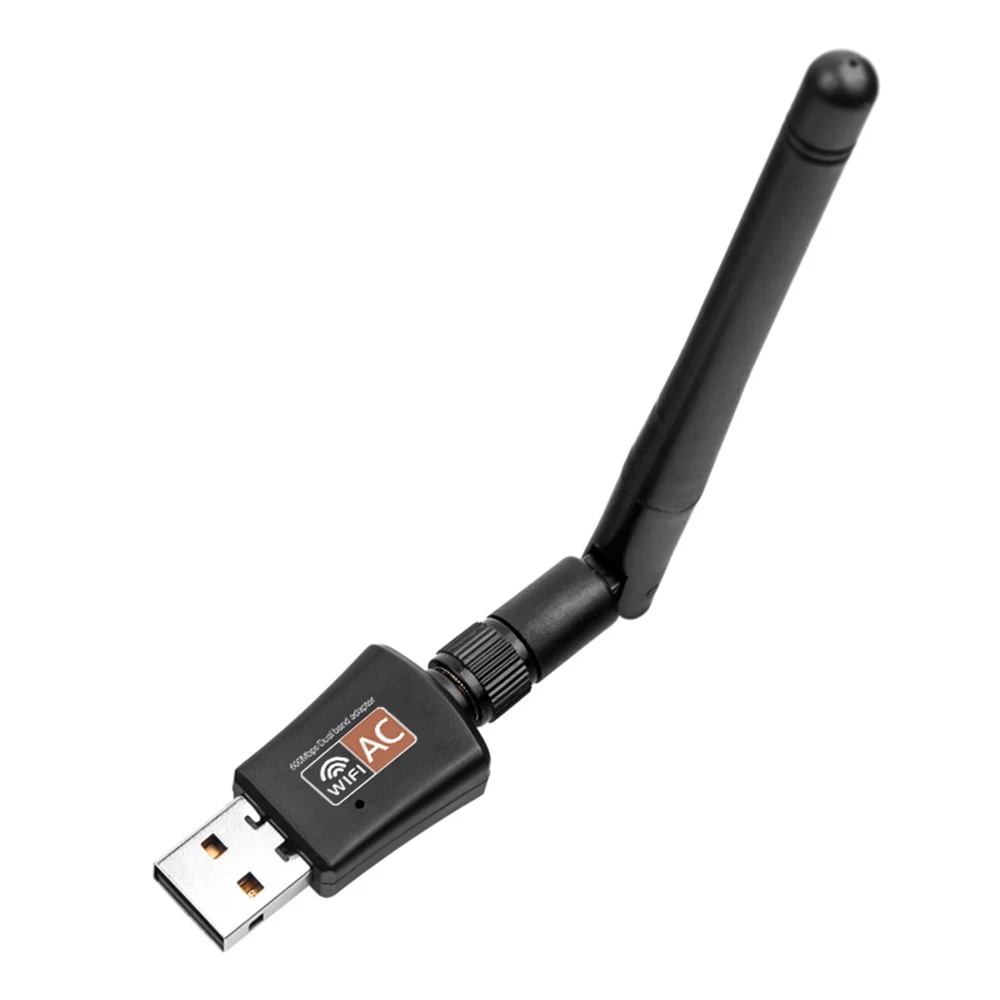600 Мбит/с USB WiFi адаптер двухдиапазонный сетевой Wifi адаптер Dongle 2,4 ГГц/5,0 ГГц Ethernet 802.11AC w/антенна для ноутбука Настольный