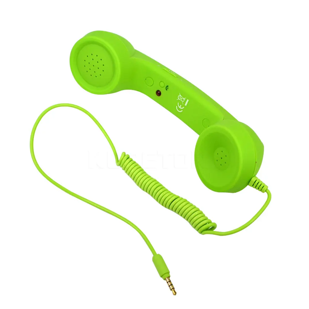 Kebidu классический винтажный поп-телефон для Iphone 3,5 мм удобный телефон в ретро-стиле микрофон динамик телефонный звонок приемник