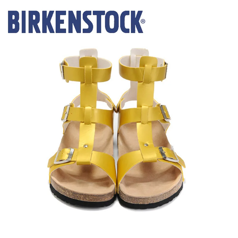 

Birkenstock women ladies summer Beach Outdoor Sandals fashion Roma shoes soft Slippers leather Flip Flop Sandalias mujer EU36-40
