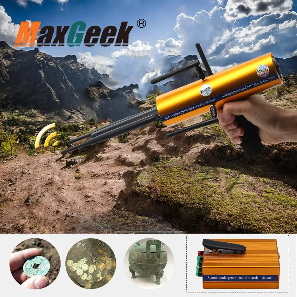 Maxgeek AKS большой диапазон детектор металла золота драгоценные камни обнаружитель