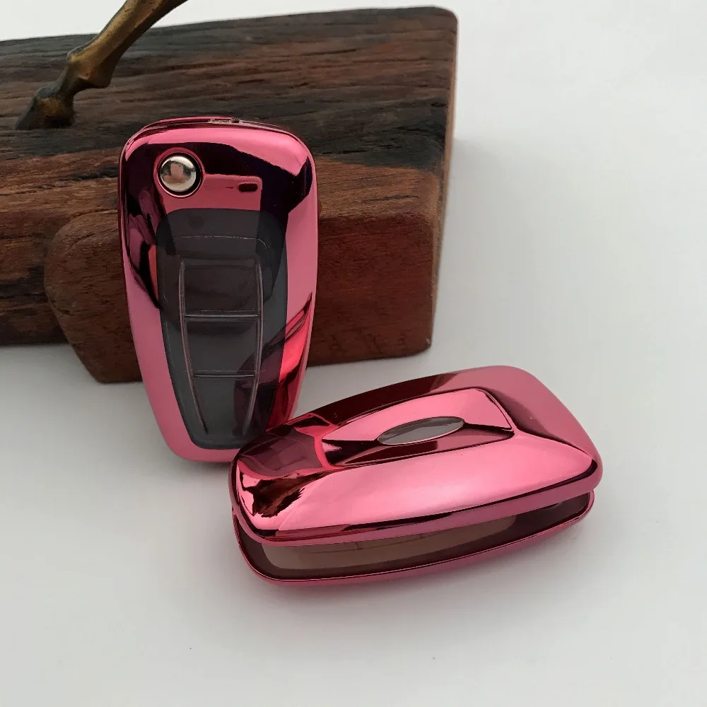 

6 Color TPU Car Key Cover Case Shell suitable for Ford Fiesta Mondeo Ecosport Kuga Focus ST Car Key Smart Car Styling