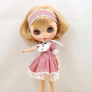 

[wamami] New Outfit Small Cloth Doll Dress Red Lace Dress Suit 2pcs