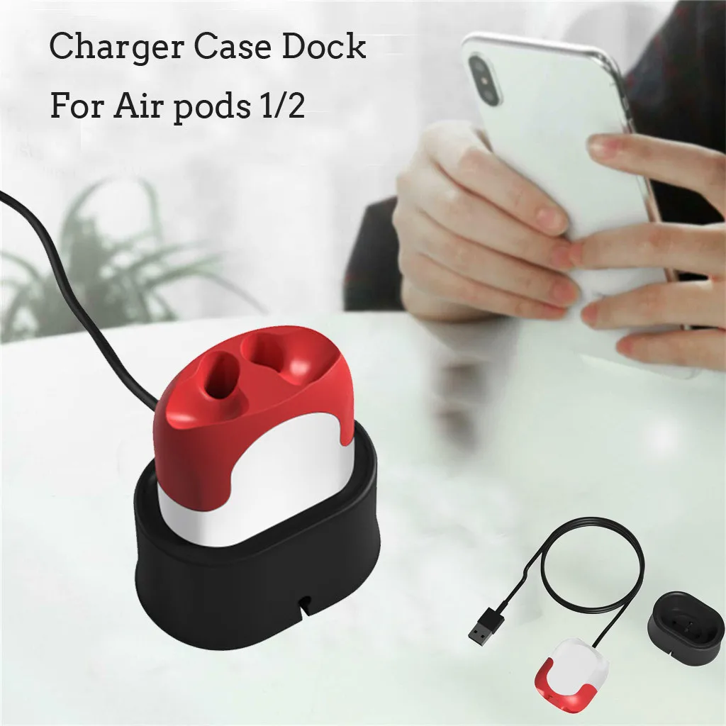 

NEW 5V 0.2A Charging Case Replacement Charger Case Dock Cradle for Apple for Airpods 1/2