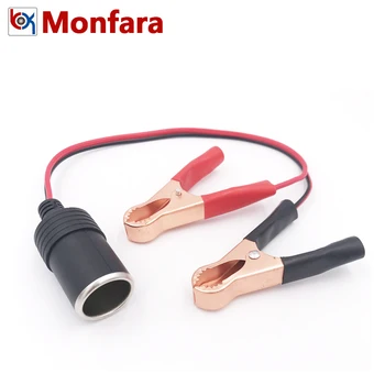 

Car Cigarette lighter To Battery Clamp Max 50A High Current Power for Car Air Pump Refrigerator Fridge Cigar Female Socket Clip