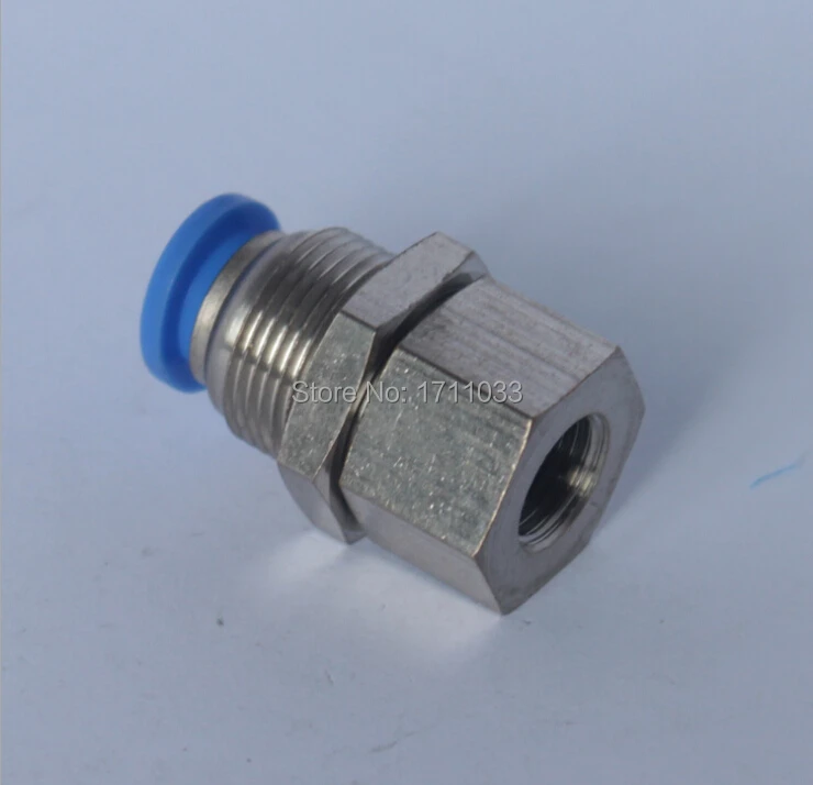 

tube 4mm-1/8 BSPT thread straight bulkhead union in pipe