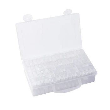 

AU 64pcs Diamond Painting Tools Beads Container Diamond Embroidery Stone Storage