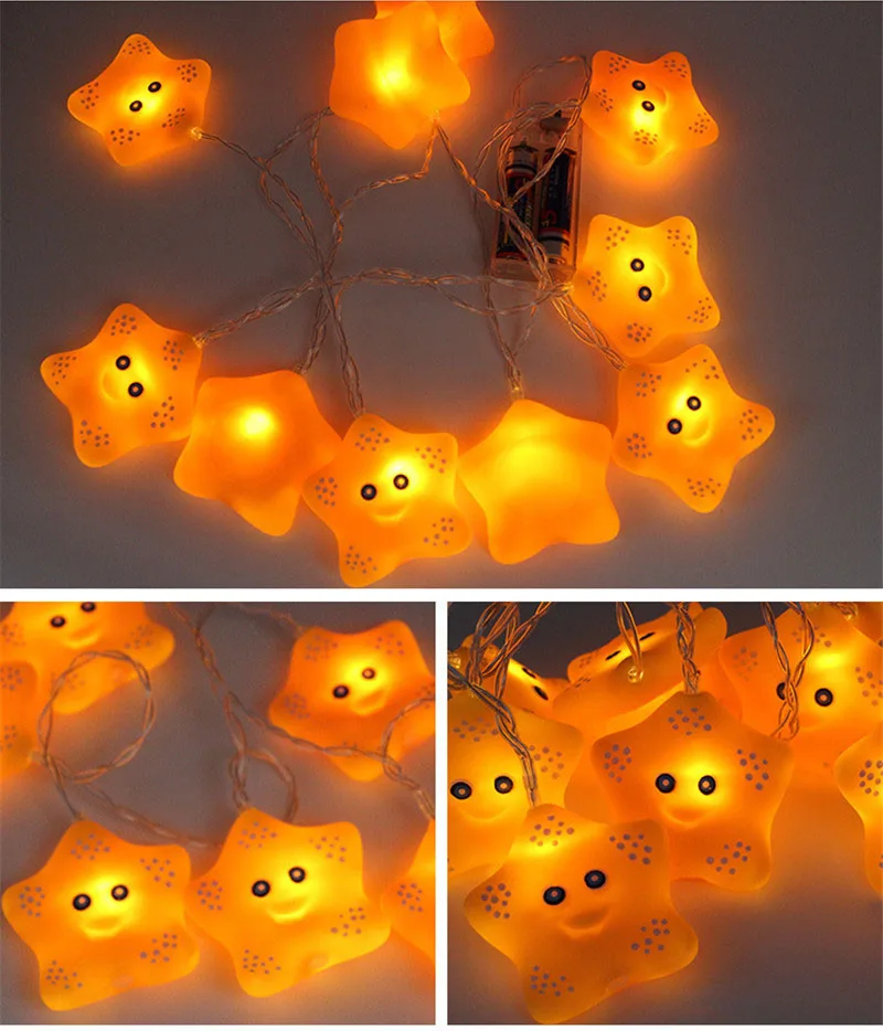 Chiclits 10 Led Cute Animal String Lights Battery Powered for IndoorOutdoor Halloween Christmas Thanksgiving Party Bedroom Decoration (43)