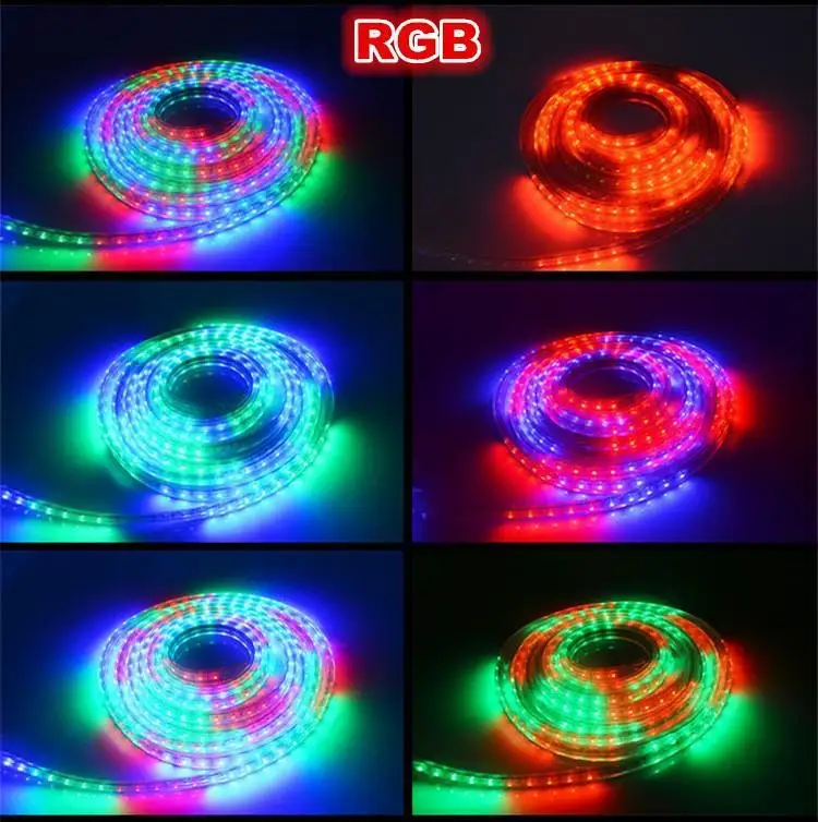 Продажа 25 м 110 В/220 В высокое Напряжение SMD 5050 RGB светодиодные полосы света Водонепроницаемый + IR Дистанционное управление + Питание