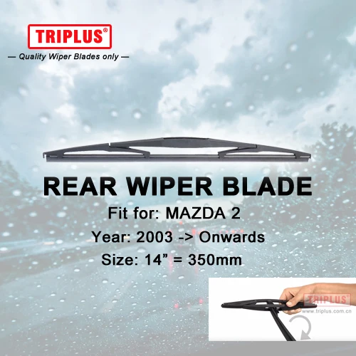 

Rear Wiper Blade for MAZDA 2 (2003-Onwards) 1pc 14" 350mm,Car Rear Windscreen Wipers,for Back Window Windshield Blades