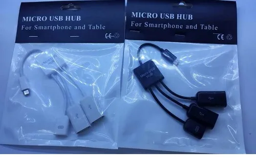 DHL бесплатно. 100 шт./лот. s6/5/4 NOTE2/3/4 MICRO usb-хаб. кабель с микро usb-портом HUB3. Micro usb OTG зарядка HUB3 для смартфона 3 порта