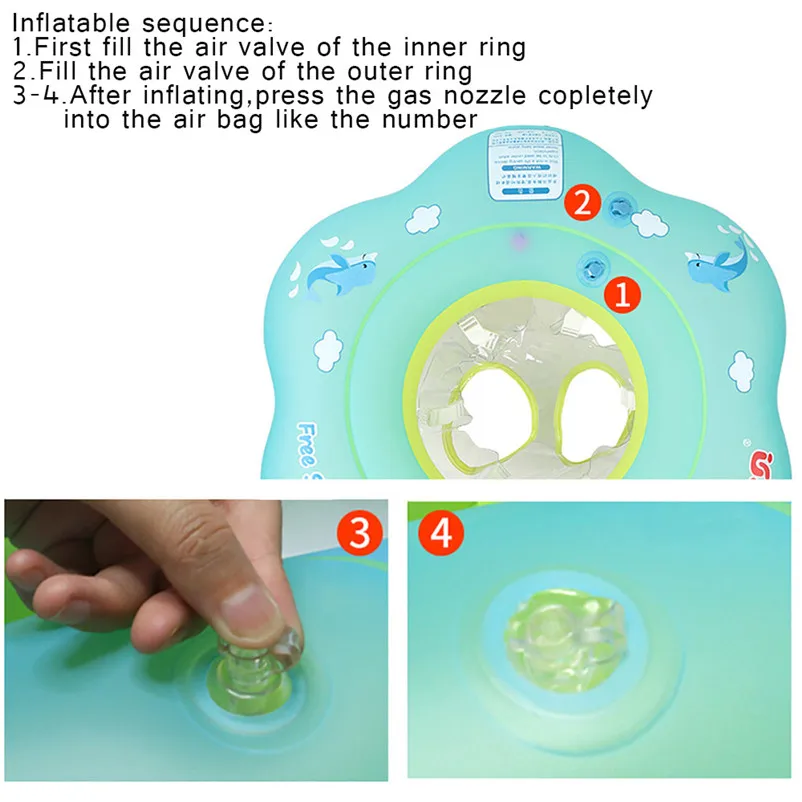 Kids Baby Inflatable Swimming rings summer cute Float Trainer Children Waist Pool Float Ring Pool water sports #4S04 (13)