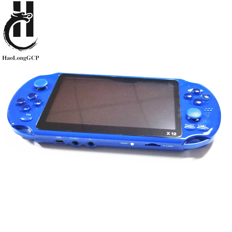 Upgraded version X12 game console 5 inch portable handheld retro video game machine with 1000+ 8/16/32 bit Arcade games