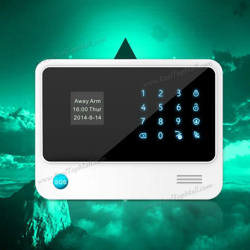 

Marlboze Voice APP Control Intruder Burglar WIFI GSM GPRS Security Alarm System Touch Keypad can work with IP camera