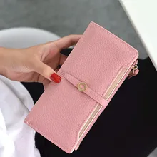 Женские кошельки, затягивающийся шнурок, пряжки, длинный стиль, Женский кошелек, сумка для карт, кошелек, Роскошный кошелек, Дамский кошелек, Porte Monnaie HW