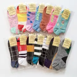 Яркие цвета Базовый раздел Женские повседневные мягкие симпатичные носки-следки короткие носки для девочек женские низкие носки
