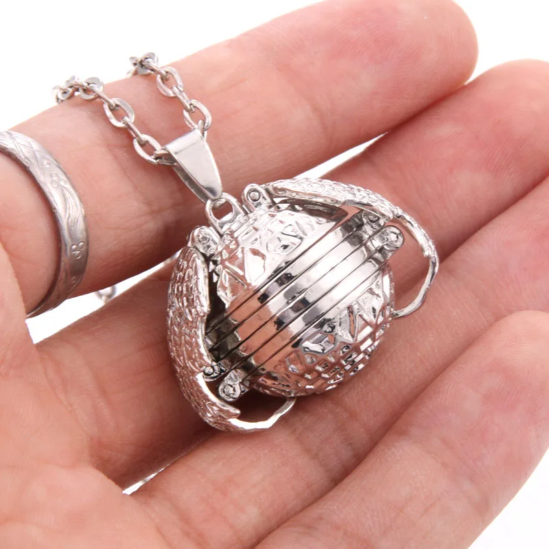 Волшебный фото плавающий кулон памяти увеличить фото медальон Крылья Ангела ожерелье Серебряная флэш-коробка модный альбом коробка ожерелье