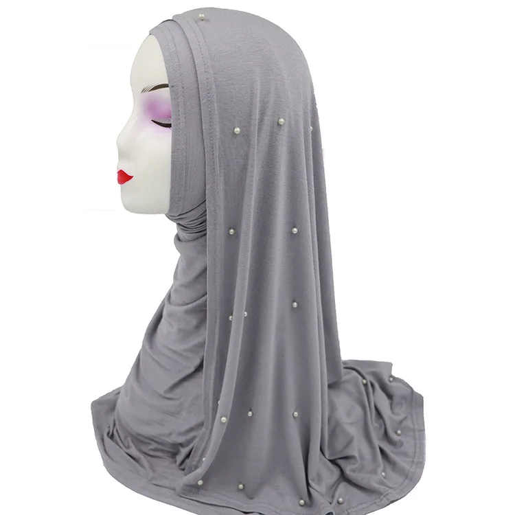 

can pick colors Beautiful Solid Color Modal Muslim Scarf Islamic Headscarf 170cm