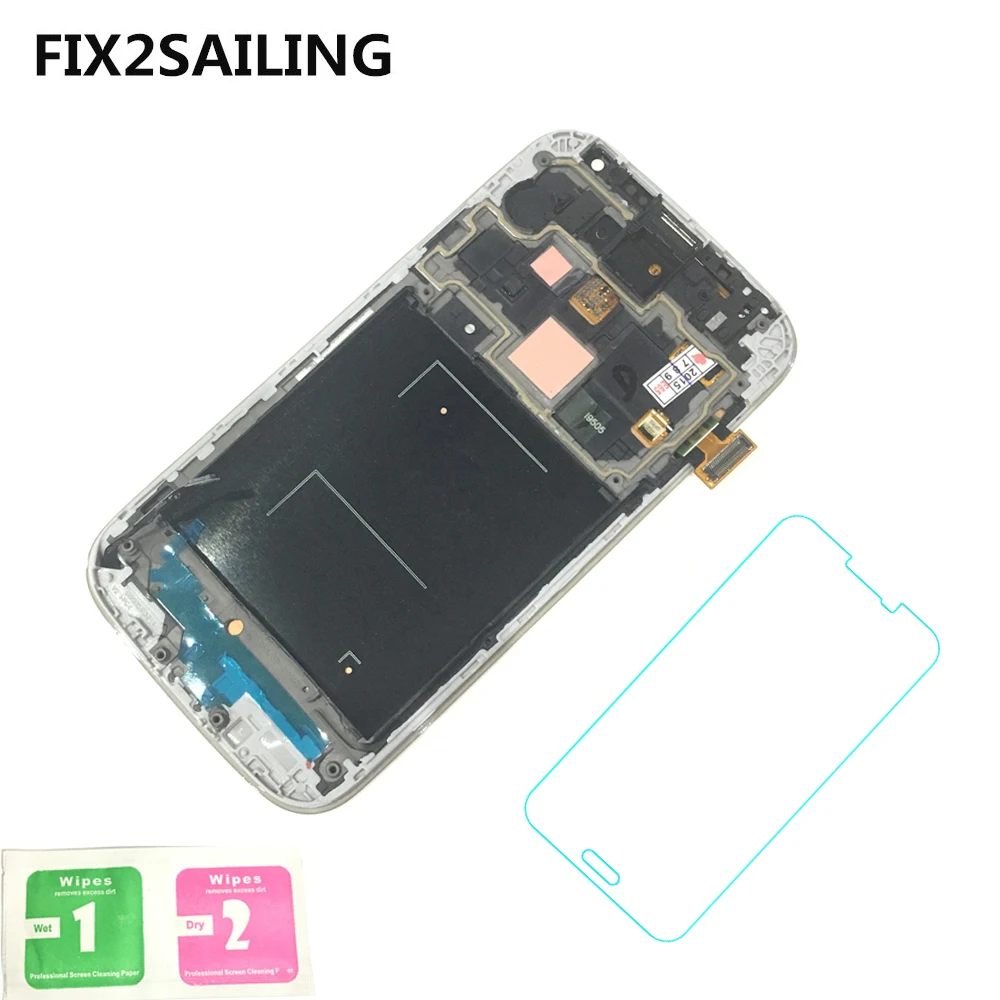

New Display S4 Super AMOLED LCD Display 100% Tested Working Touch Screen Assembly Frame For Samsung Galaxy S4 I9500 I9505