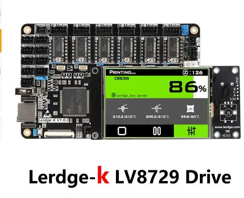 LERDGE 3d принтер доска ARM 32 бит управление Лер материнская плата 3d принтер системная плата управления с 3," TFT сенсорный экран Быстрая