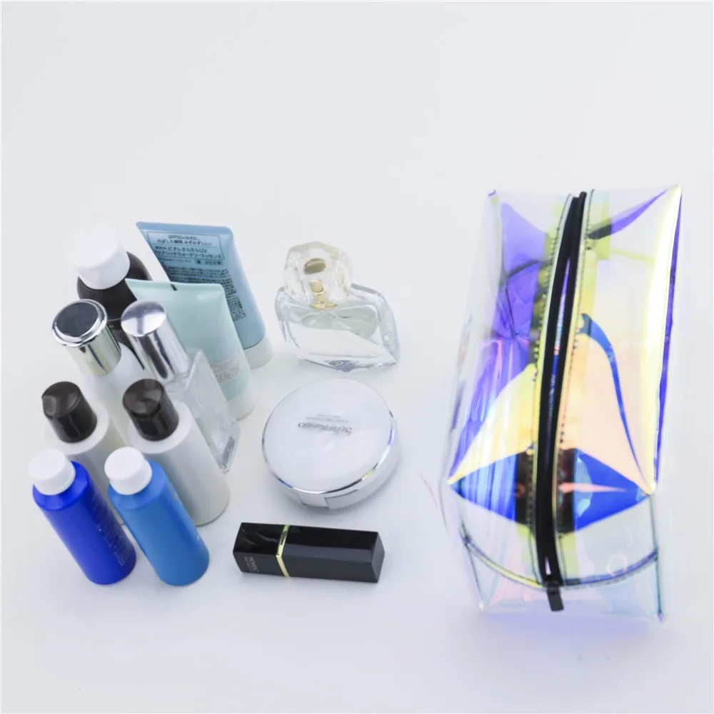 DEZEMIN Holographic Girls Cosmetic Bag Makeup Case Organizer  (9)