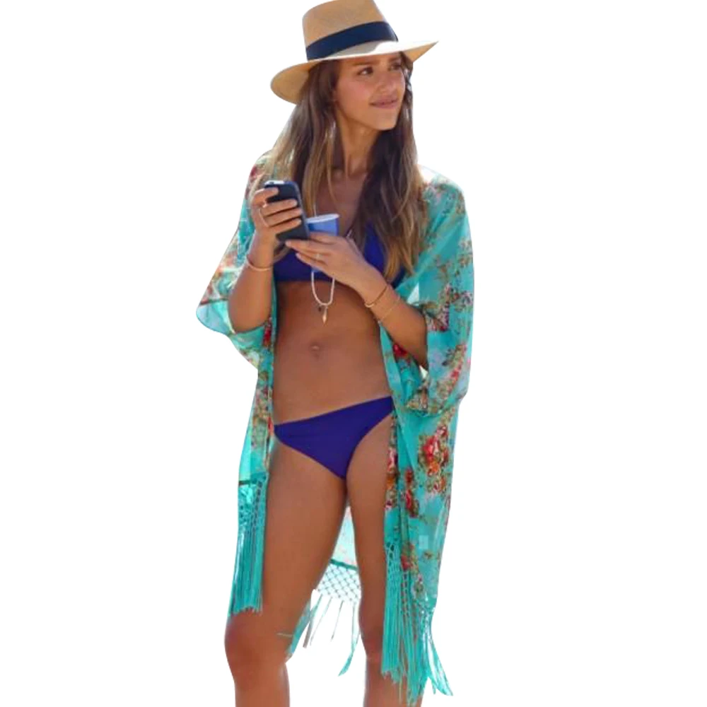

2019 Summer Women Fashion Beach Cover Up Ladies Sexy Swimsuit Bathing Suit Cover Ups Cape Kaftan Kimono Knits Beach Wear Shirt