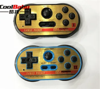 

DHL mipad 90 double player Mini Video Gaming Console Build In 260 Classic Games 8 Bit Handheld Game Players Support TV Output