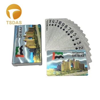 

Full Deck 54 Cards Incl 2 Joker Cards Silver Plated Playing Cards Engraved Atlantis Dubai Best Gift For Card Lover