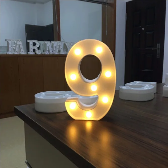 Светящийся ночной светодиодный светильник с буквами, креативный 26 Английский алфавит, светодиодная лампа, батарея, романтическое украшение для свадебной вечеринки, Прямая поставка