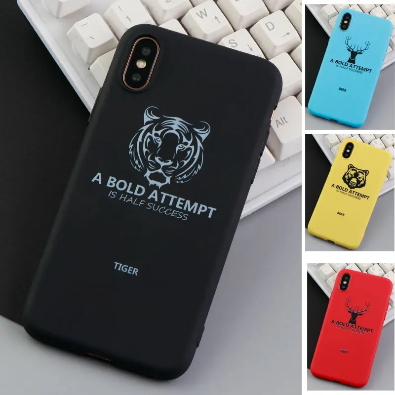 Стильные чехлы для телефона с животными iPhone 6S 7 8 Plus X XR XS MAX раскрашенный как тигр
