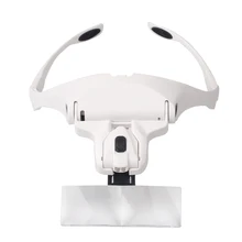 Увеличительное стекло с 5 линзами, регулируемый светодиодный светильник для наращивания ресниц, увеличительная лампа для ресниц