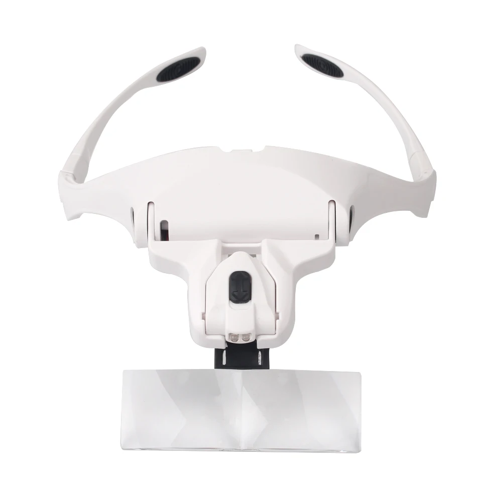 Online 5 objektiv Einstellbare Stirnband Lupe Mit LED Licht für Wimpern Verlängerung, Lupe Lampe für Wimpern