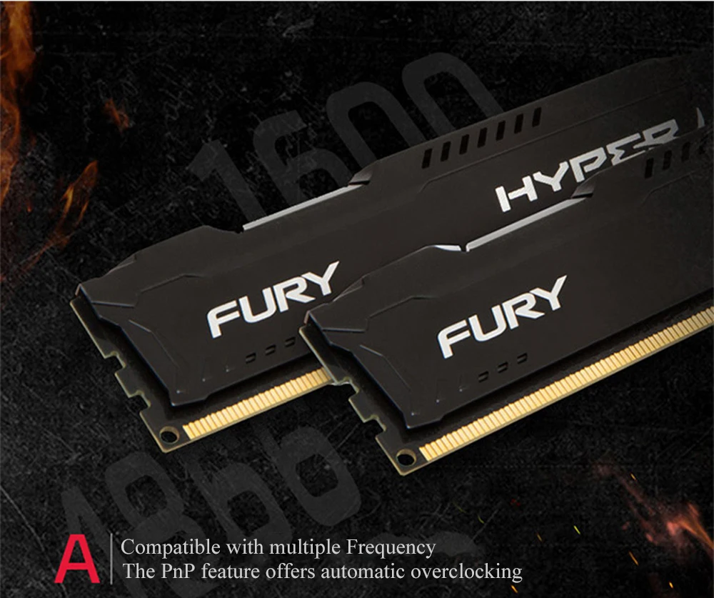 Kingston HyperX Fury DDR3 8GB 4GB Memoria RAM 1866MHz  (8)