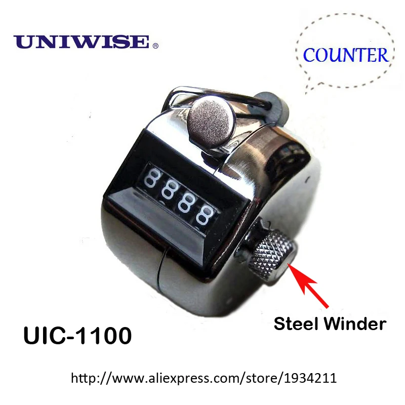 Uniwise UIC 1100 Механическая Сталь счетчика ручные 4 цифры 0000-9999 стальная намотка USD2.5/шт для 25 шт или более