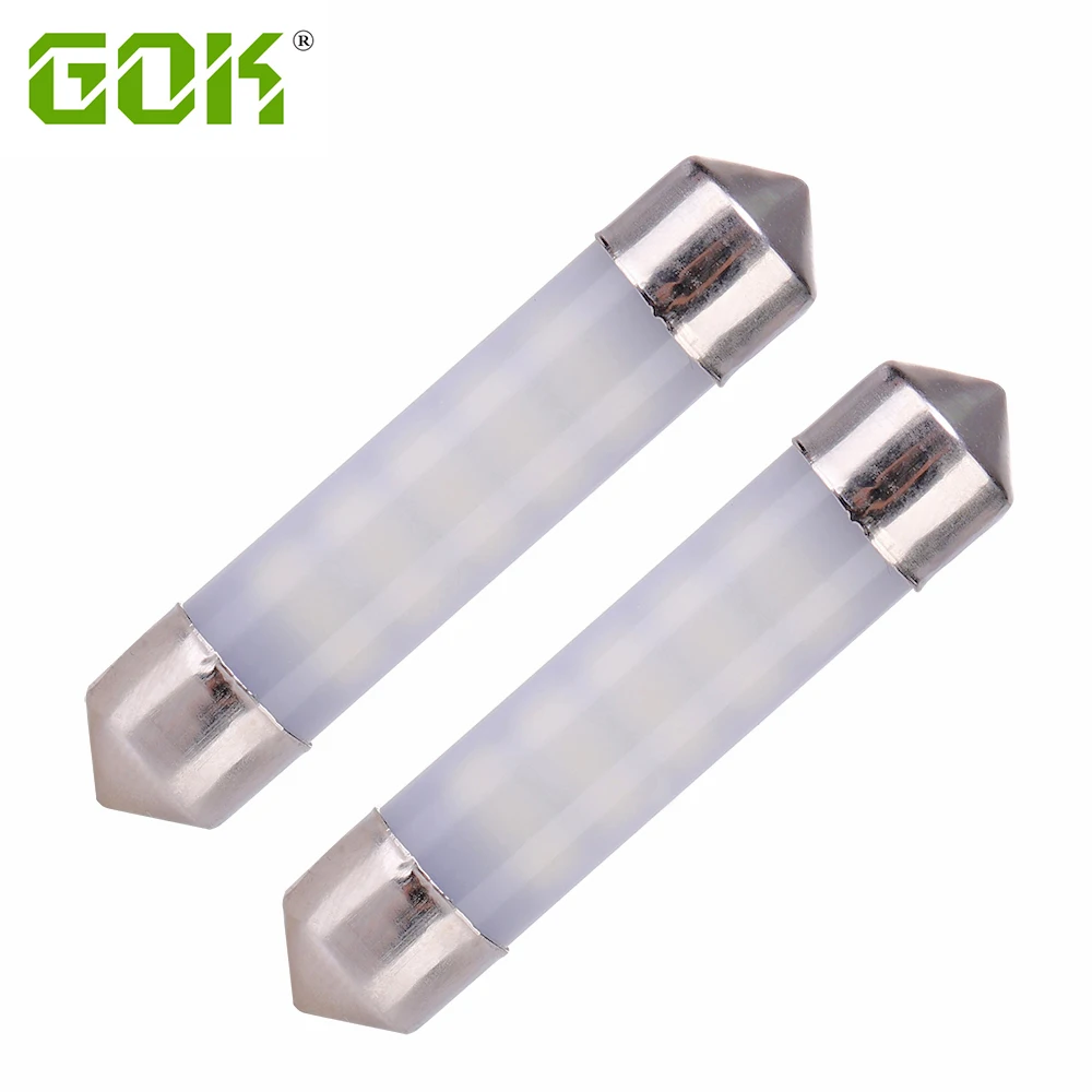 

2PCS LED Festoon 31mm 36mm 39mm 41mm LED 3014 smd Bulb C5W C10W no polarity White Car Dome reading Map Light Auto Interior Lamp