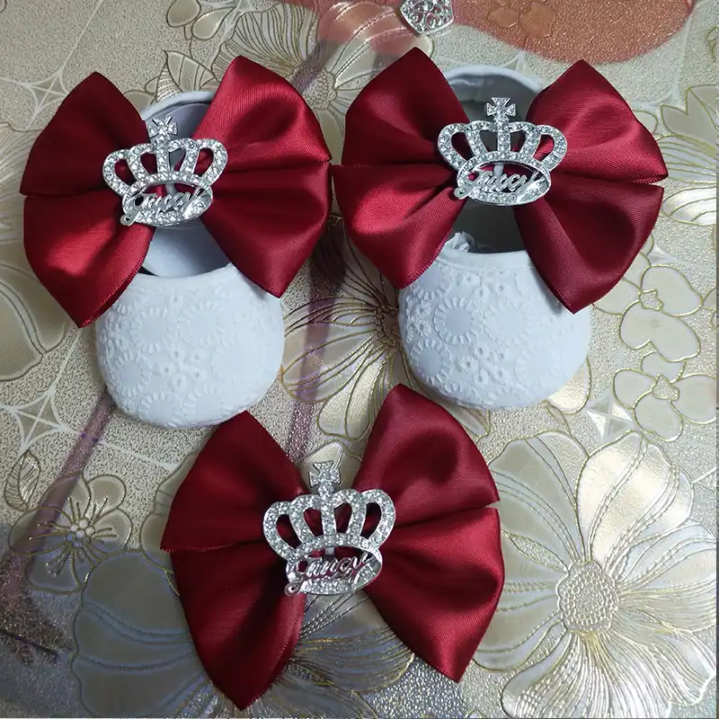 Custom Sparkle bow princess rhinestone 