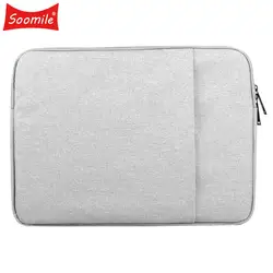 Soomile 2018 бренд 12-15 дюймов Мужская сумка для ноутбука простой Protfolio портфель водостойкие анти-теф aseismatic деловые сумки