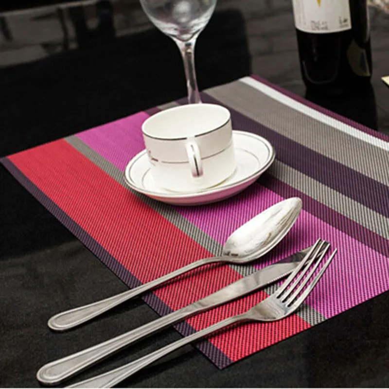 5 اللون طاولة طعام حصيرة قطع قماش توضع تحت الأغراض المختلفة مصنوعة من الكلوريد متعدد الفينيل للماء لوحة عزل حراري من السيليكون اكسسوارات الم... 5 اللون طاولة طعام حصيرة قطع قماش توضع تحت الأغراض المختلفة مصنوعة من الكلوريد متعدد الفينيل للماء لوحة عزل حراري من السيليكون اكسسوارات الم...