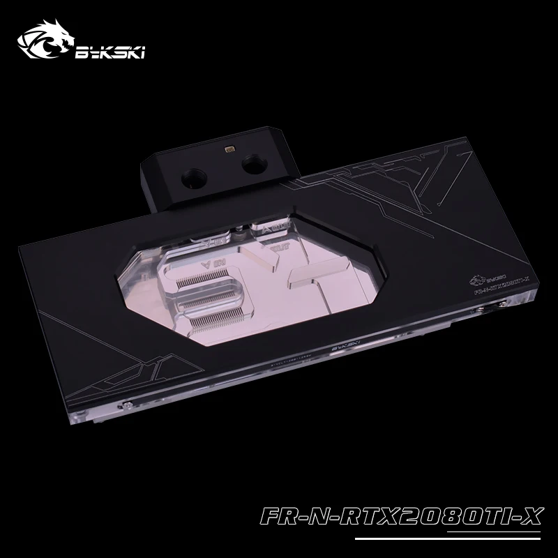 Кулер водяного охлаждения Bykski совместимый с графическим процессором NVIDIA RTX 2080