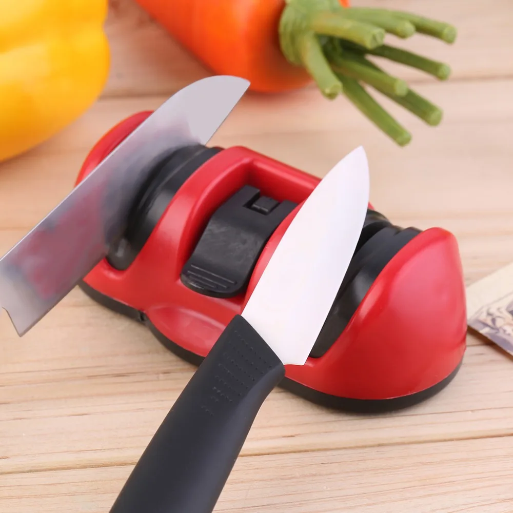 

2017 Brand New Professional 2-Stages Knife Sharpener Abrasive Wheel Sharpening Stone Kitchen Tool Hot Selling New Arrival