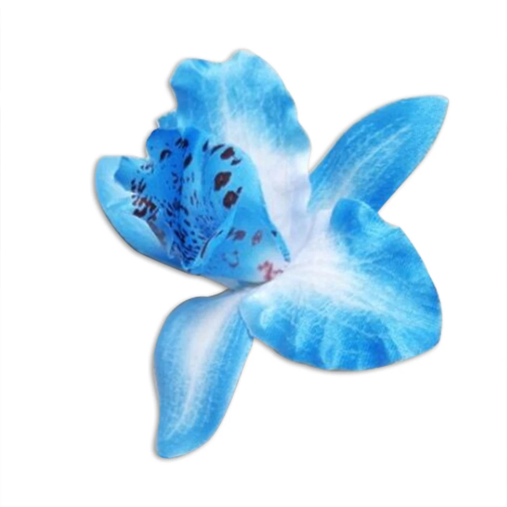

Comfortable and romantic 10pcs Artificial Silk Orchid Dendrobium Flower Heads Sew on Wedding Dresses Beach Party Decoration
