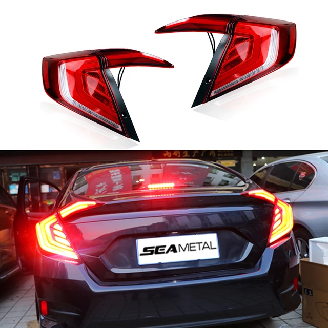 For Honda Civic Sedan 10th 2018 2017 2016 Car Tail Light LED Rear