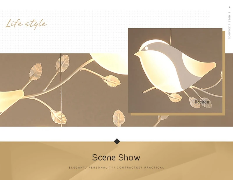 Nordic Creative Bird Pedant Lamp (3)