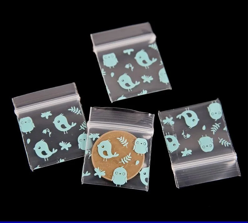 6 sizes Mini Small Ziplock Baggie Recyclable Bags Plastic Zip lock Jewelry Storage plastic Bag with zipper | Дом и сад