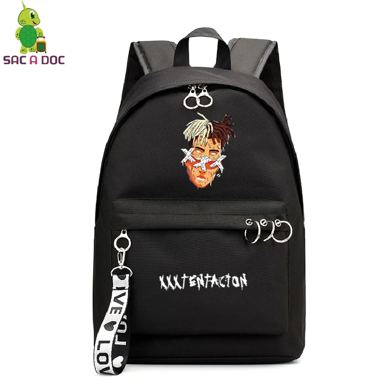 XXXTentacion рюкзак для колледжа Школьные Сумки sac dos рюкзак для ноутбука вместительные рюкзаки дорожная сумка на плечо для девочки подростка