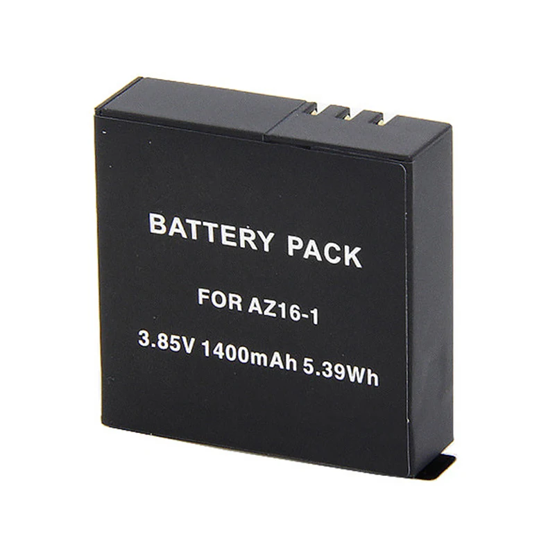

1pc 1400mAh Camera battery for xiaomi yi 4k AZ16-1 Replacement battery for xiaomi yi 4k plus yi Lite action camera AZ16-1